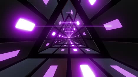 túnel de neón abstracto