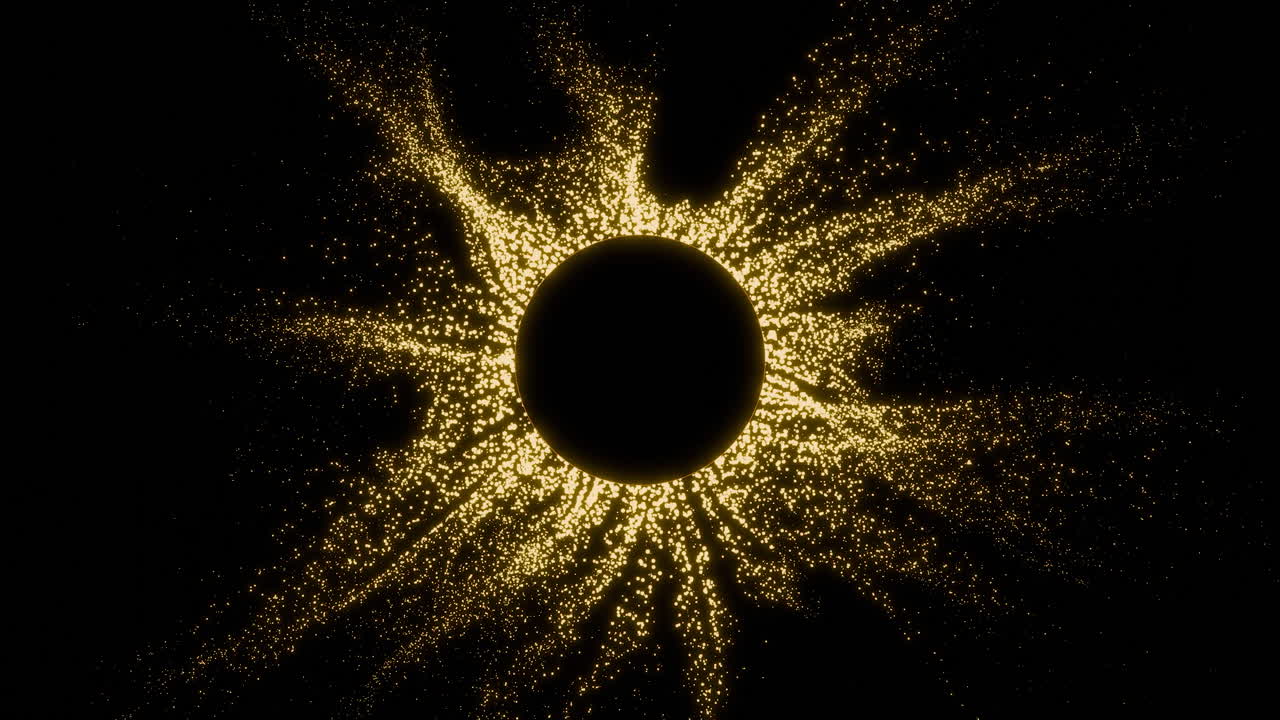 황금 입자 폭발