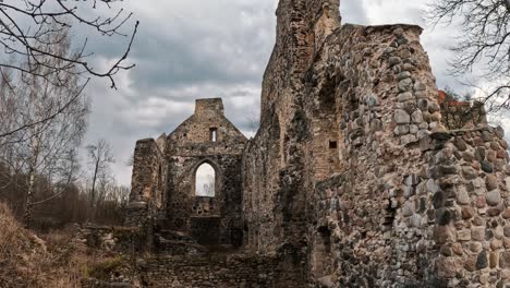 ruins of sigulda medieval castle, latvia