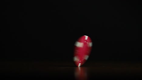 spinning red poker chip