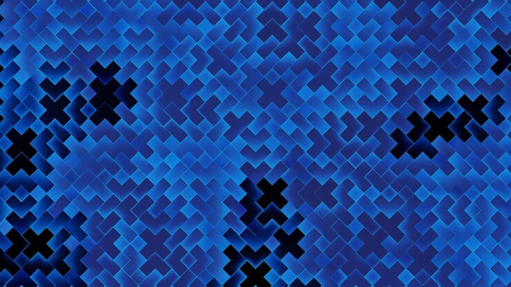 Abstract Blue Geometric Pattern
