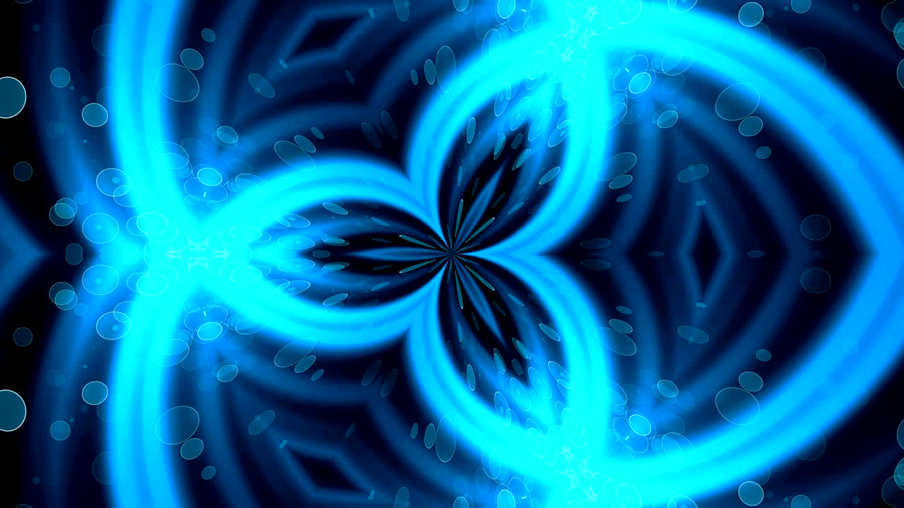 fondo caleidoscópico brillante fractal. movimiento de fondo con diseño fractal