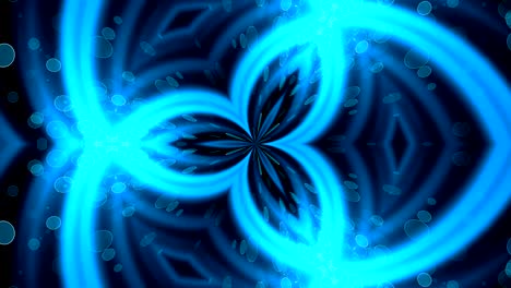 fondo caleidoscópico brillante fractal. movimiento de fondo con diseño fractal