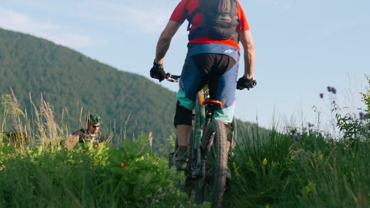 Mountain Bikers on Trail