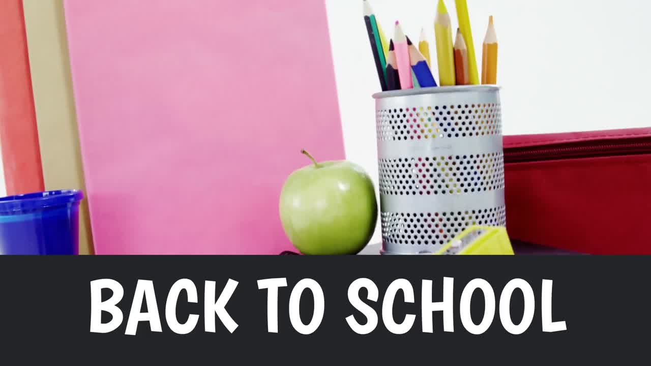 Video generado digitalmente de regreso a clases 4K.