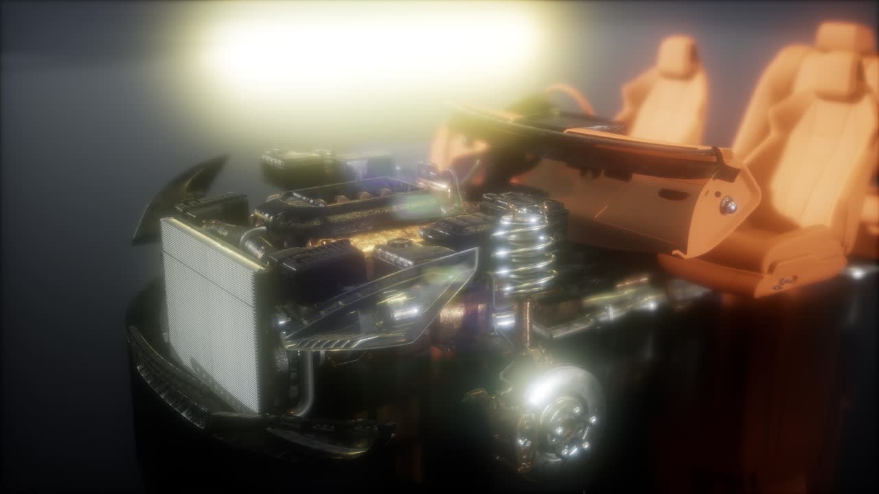 자동차에서 볼 수 있는 엔진과 다른 부분