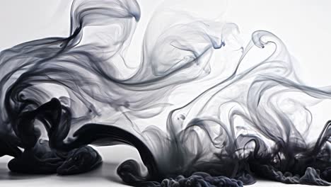 a black smoke trail is shown in the air. the smoke is thick and dark, and it seems to be coming from a fire. concept of danger and destruction, as the smoke is billowing out of a fire