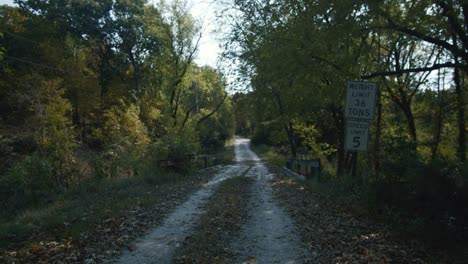 serene country road bridge