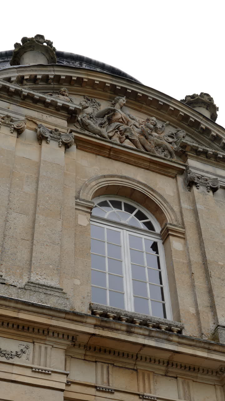 Architectural detail of a building with a window