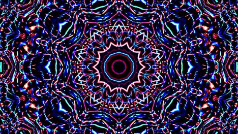 beautiful abstract kaleidoscope that shines, a radiant light that regulates the subtle movements