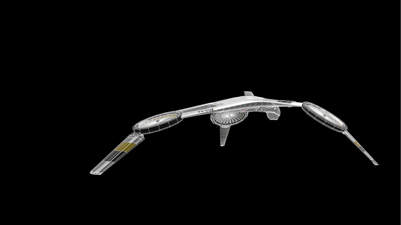 미래의 드론 3d 와이어 프레임 디자인