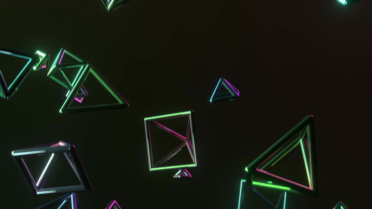 forma futurista, vuelo, animación de un objeto abstracto. fondo de concepto de tecnología dinámica.