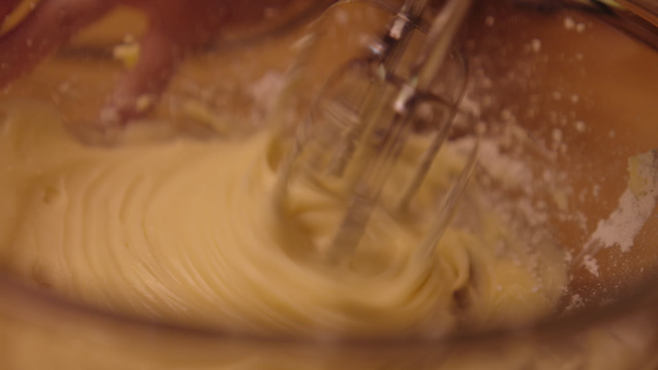 Mixing Ingredients for a Dessert