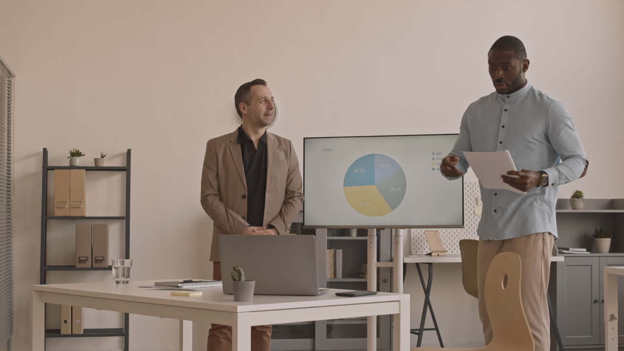 Colleagues Having Video Conference in Office