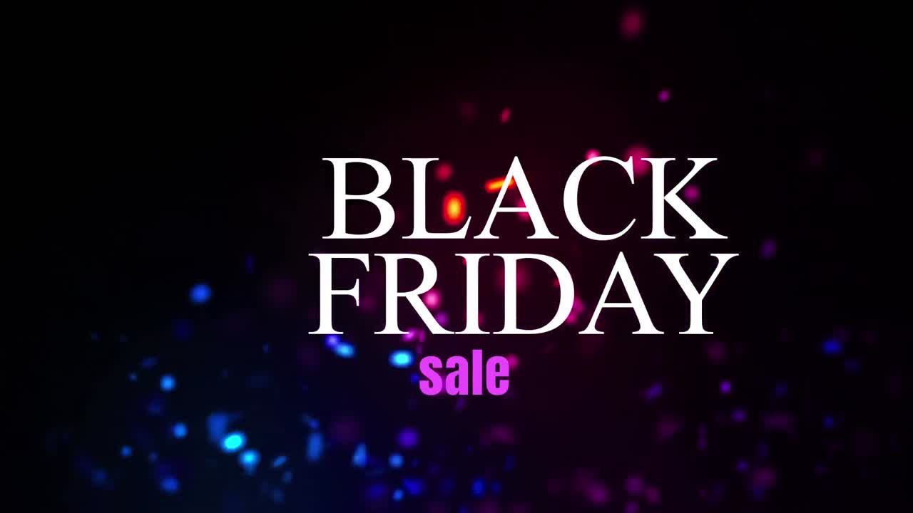 블랙 프라이데이 판매 4k의 디지털로 생성 된 비디오