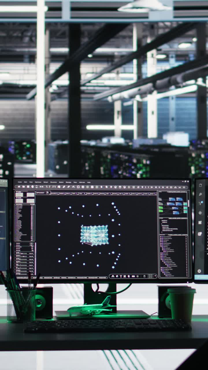 Vertical Video Data Center Computer Systems Controlling Network Resources