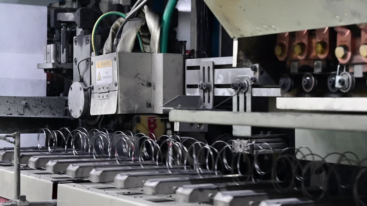 Furniture factory, production of furniture springs