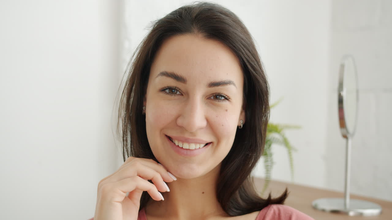 retrato de mujer sonriente