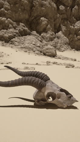 animal skull in the desert