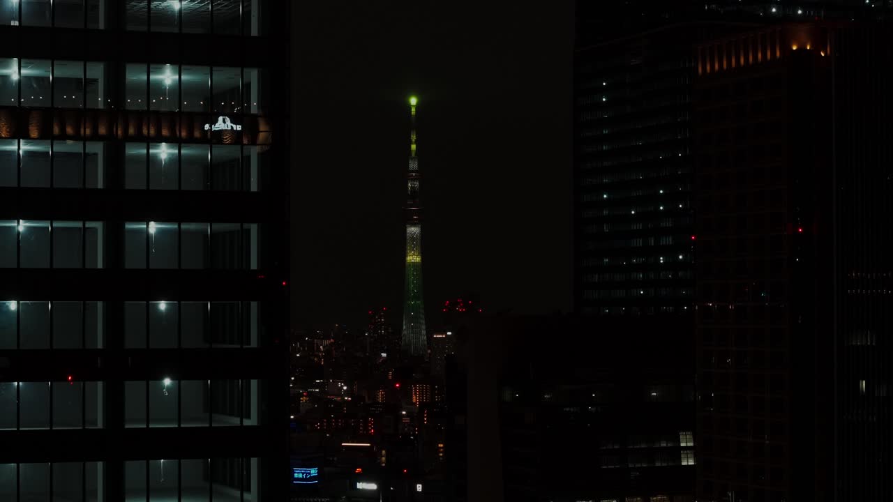 Night cityscape with Tokyo Skytree