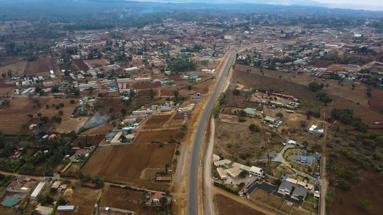 농촌 케냐의 무인 항공기보기