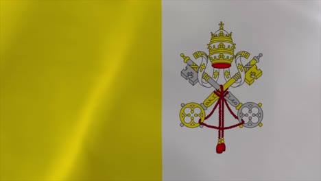 vatican city waving flag animation 4k moving wallpaper background