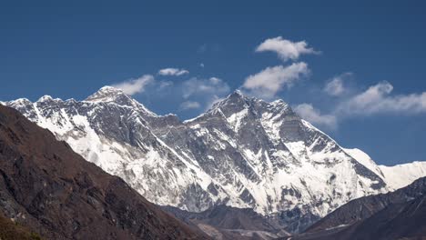 A-time-lapse-of-the-clouds-rolling-over-the-peaks-of-some-mountains-in-the-Himalaya-Mountain-Range-in-Nepal