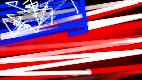 abstract scribble usa flag background loop