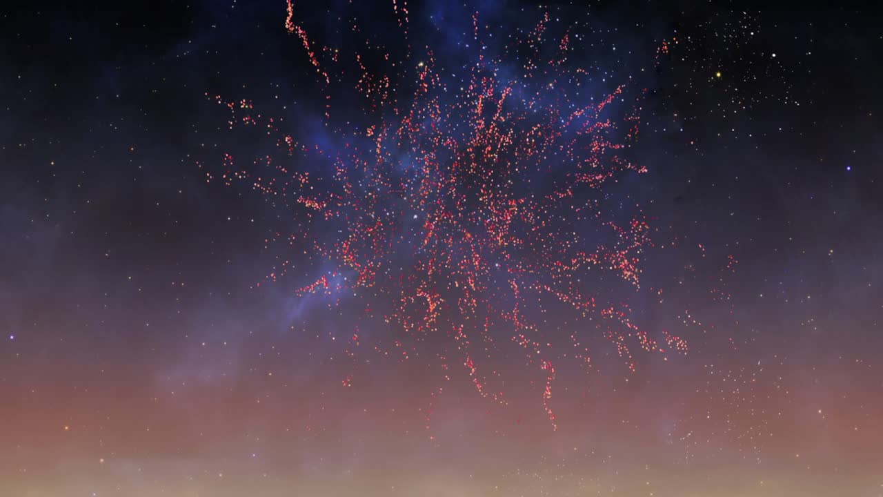 하늘에 불꽃놀이