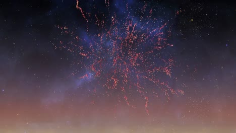 fireworks in the sky