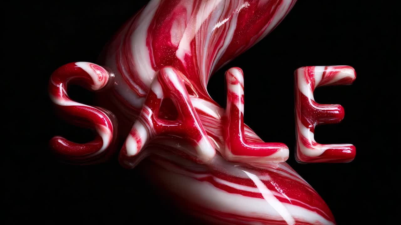 Vibrant SALE Display: A Captivating Visual Representation of Promotional Offers with Swirls of Red and White, Designed to Attract Attention and Drive Consumer Engagement on Numerous Platforms