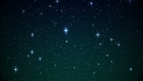 Stars-shining-brightly-in-night-sky-