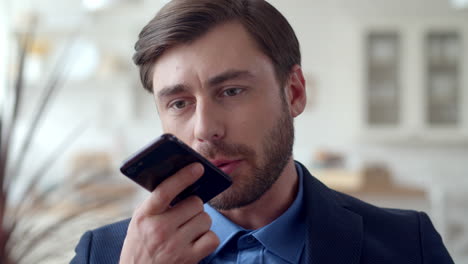 stressed businessman yelling over phone call at home office