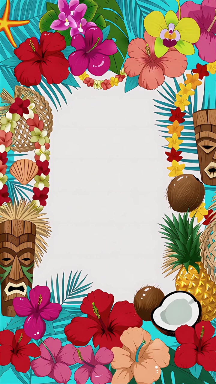 Trooppinen kesätausta-animaatio 4K
