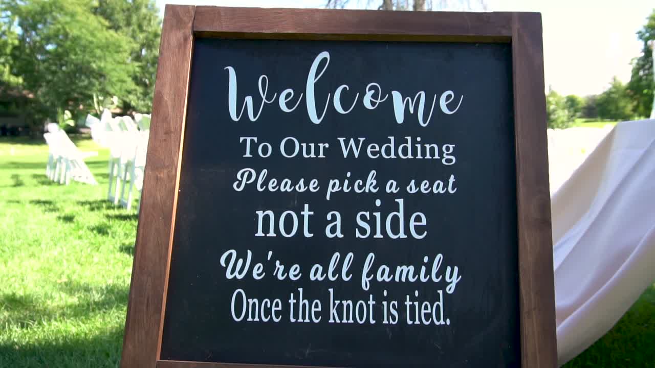 Wedding venue and chairs