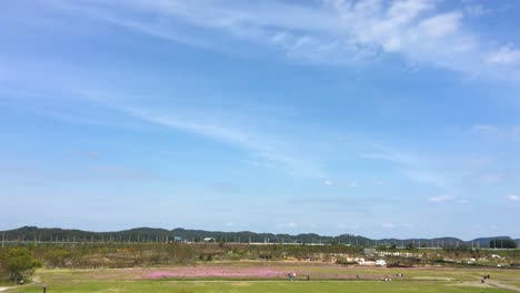 대한민국 경기도 파주 문산에서 북한을 내려다보는 dmz가 임진각에서 본 북한으로 가는 길