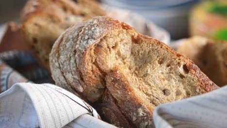 fresh baked bread in a basket