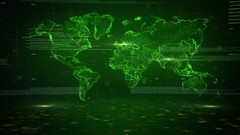 fondo del mapa del mundo en 4k (verde)