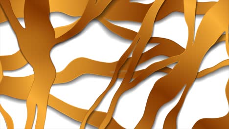 lujo patrón de cuadrícula curva dorada tecnología abstracta fondo de movimiento