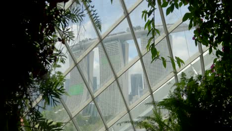 Marina-Bay-Sands-Hotel-Und-Supertree-Grove-Blick-Von-Den-Gärten-An-Der-Bucht-Singapur-Asien