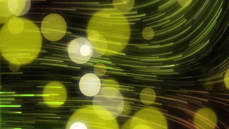 Animation-Von-Neonroten-Spuren,-Die-Sich-über-Flecken-Bewegen