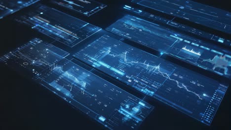 futuristic data visualization interface