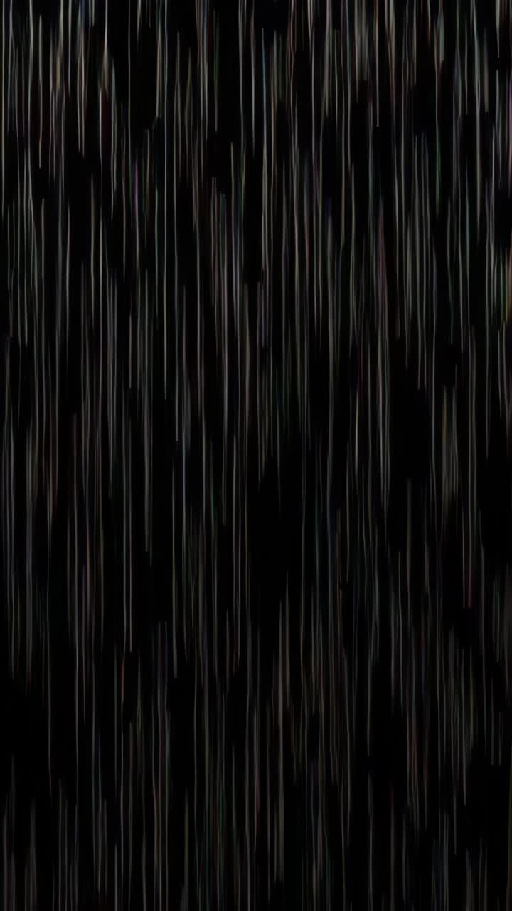 Abstract Falling Lines on Dark Background