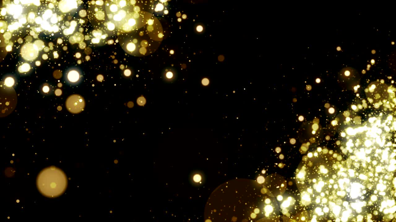 입자 금 반이는 보케상 먼지 추상적인 배경 루프