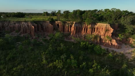 aereial drone view of bolivia jungle countryside near santa cruz 4k high resolution