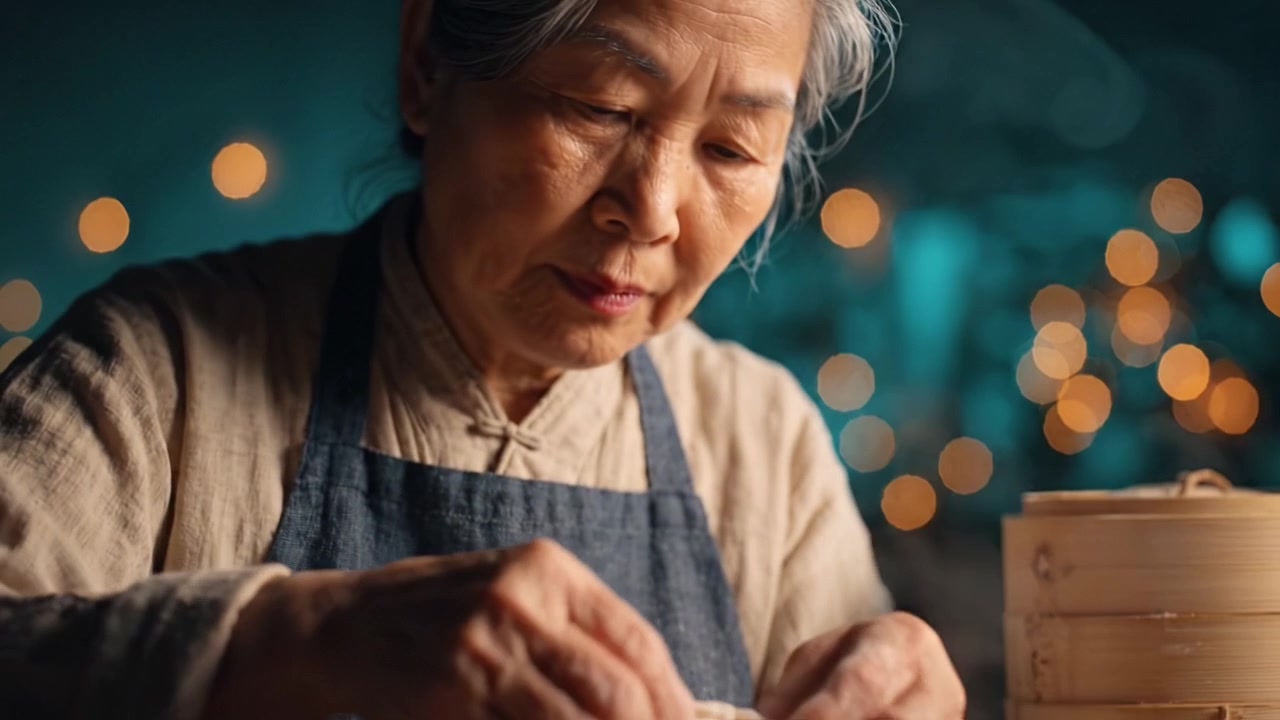 ものづくりの旅：熟練の技と食の伝統が光る、生地に包まれた美しい手作り餃子の芸術。