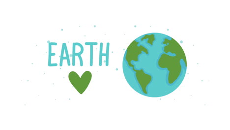 earth illustration with love