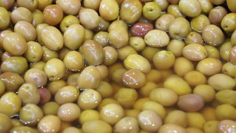 green olives in brine