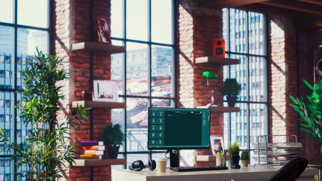 현대 도시 가정 사무실에서 ai lm 채팅  소프트웨어의 도움을 요청하는 사람