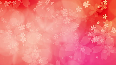 floral background with rotating colored flowers. abstract looped animation.